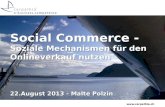 Social Commerce: Wie soziale Mechanismen den Onlineverkauf ankurbeln k¶nnen