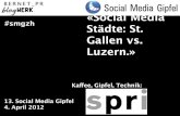 Social Media Gipfel M¤rz 2012 Luzern St. Gallen