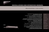 INSTALLATION AND OPERATION MANUAL - Daikin Installation and operation manual Ducted fan coil units English