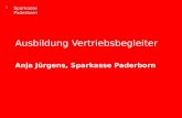 S Sparkasse Paderborn Ausbildung Vertriebsbegleiter Anja J¼rgens, Sparkasse Paderborn