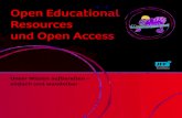 Open Educational Resources und Open Access - JFF Open Access meint keine CC-Lizenz, sondern die Verأ¶ffentlichung