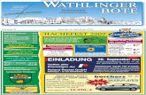 EINLADUNG - wathlinger-bote.de Wathlinger Bote â€“ 2 â€“ 19. September 2009/39 BEREITSCHAFTSDIENSTE