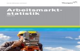 Arbeitsmarkt- statistik ... Arbeitsmarkt Thurgau im August 2016 Leichte Zunahme von arbeitslosen Personen