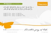 GEBRAUCHS- ANWEISUNG Modell: Netti 4U CED, CEDS und CED XL Sprache: Deutsch Version: 2019-01 1.7 ABMESSUNGEN