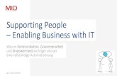 Supporting People Enabling Business with IT ... 2. Digitale Transformation fokussiert die Kommunikation