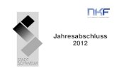 Jahresabschluss 2012 - Schwelm Ergebnis 2011 Ansatz inkl. Nachtrag 2012 Ansatz fortgeschrieben 2012