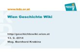 Wien Geschichte Wiki auf dem GLAM Wiki Treffen in Wien