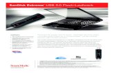 SanDisk Extreme USB 3.0 Flash-Laufwerk SanDisk Extreme¢® USB 3.0 Flash-Laufwerk * 1 Gigabyte (GB) =