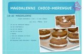 MAGDALENAS CHOCO- magdalenas choco-merengue 18-20 magdalenas tiempo necesario: 5 min + 15 min (horno)