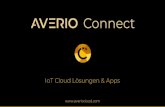 IoT Cloud L£¶sungen & Apps Kundenspezifische IoT-L£¶sungen AVERIO Connect unterst£¼tzt Sie als Dienstleister,