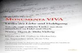 Konzertreihe Monumenta VIVA Monumenta VIVA Konzertreihe Lieder der Liebe und Huldigung Sakrale und weltliche