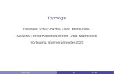 Topologie - FAUbox 2020. 7. 29.آ  Topologie Hermann Schulz-Baldes, Dept. Mathematik Assistenz: Anna-Katherina