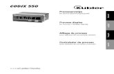 CODIX 550 R600007 multilingual - Farnell element14 2010. 4. 30.آ  CODIX 550. Werkeinstellung factory