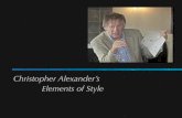 Christopher Alexander: Elements Of Style