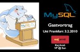 MySQL: Gastvortrag an der Uni Frankfurt