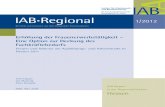 IAB Regional 1/ 2012. 9. 10.آ  IAB Regional 1/2012 Berichte und Analysen aus dem Regionalen Forschungsnetz