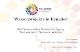 Wasserprojekte in ecuador   Jorge Jurado Botschafter  von Ecuador in Deutschland
