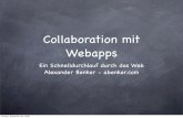 Collaboration mit WebApps, Vortrag WebMontag