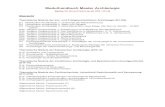 Modulhandbuch Master Archأ¤ologie Jأ¤ger und Gejagte V Pfl. 1 2 WS/SS Wirbeltiertaphonomie S Pfl. 2