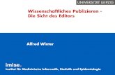Wissenschaftliches Publizieren - Die Sicht des Editors 2020. 7. 6.آ  publizieren. Wissenschaftliches