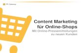 Content Marketing f¼r Online-Shops