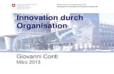 SeGF 2013 | Innovation durch Organisation (Giovanni Conti)
