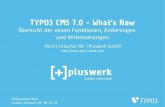 TYPO3 CMS 7.0 - Die Neuerungen - pluswerk