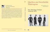 40 Quellen zur Geschichte Th£¼ringens Hindenburg an den Th£¼ringischen Staatsminister (11. Mai 1926)