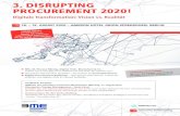 3. DISRUPTING PROCUREMENT 2020! Round Table 1 Digital Scouting in der Anwendung: KI und Big Data im