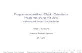 Programmierzertiï¬پkat Objekt-Orientierte Programmierung mit Java ... Programmierzertiï¬پkat Objekt-Orientierte