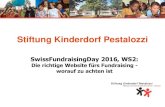 Stiftung Kinderdorf Pestalozzi - SwissFundraisingDay - sehen 34% der befragten 1032 NPO in der DACH-Region