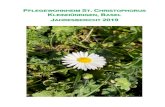 Jahresbericht des Alters- und Pflegeheims St ... Pflegewohnheim St. Christophorus Jahresbericht 2019