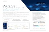 Acronis Cyber Cloud - ADN 2020. 8. 20.آ  ACRONIS CBER CLOU MEHRERE LSUNGEN IN EINEM PAET Cyber Backup