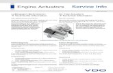 Engine Actuators Service Info - Stellmotoren die Drallklappen im Saugrohrmodul أ¼ber eine Verbin-dungsstange.