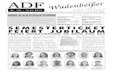 ADF - ADFr EINE PUBLIKATION DER ARBEITSGEMEINSCHAFT DEMOKRATISCHER FACH SCHAFTS MIT GLIE DER (ADF) ISSN