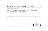 Bestand: Dr. Hans Modrow, MdB - Rosa-Lux ... Findbأ¼cher / 04 Bestand: Dr. Hans Modrow, MdB (1990 bis