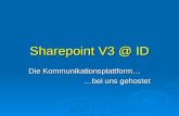 Sharepoint  V3 @ ID