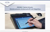 Desko Tablet Kiosk: Elektronische Unterschrift mit SOFTPRO SignDoc