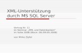 XML-Unterst¼tzung  durch MS SQL Server