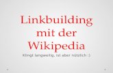 Linkbuilding mit der Wikipedia - SEO Campixx 2013 Vortrag