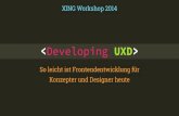 Developing UXD - Workshop bei XING