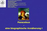 Paracelsus - eine biographische Ann¤herung I