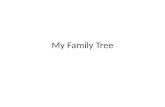 My Family Tree. Meine Schwester Meine Mutter Mein Vater Meine Tante Meine Oma Mein Opa
