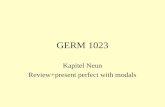 GERM 1023 Kapitel Neun Review+present perfect with modals