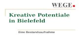 Kreative Potentiale in Bielefeld Eine Bestandsaufnahme
