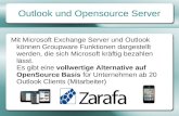 Outlook und OpenSource Server