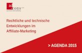 ad-cons GmbH - Rechtliche und technische Entwicklungen im Affiliate Marketing