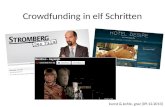 Crowdfunding in elf Schritten