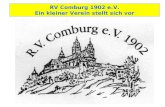 RV Comburg 1902 e.V. Ein kleiner Verein stellt sich vor
