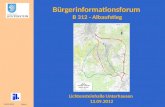 B¼rgerinformationsforum B 312 - Albaufstieg
